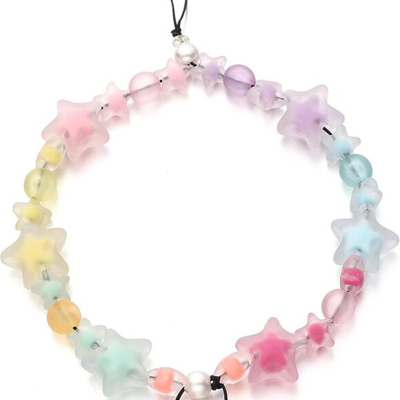 Cell Wrist Strap Cute Phone Chain, Phone Lanyard Clay Beaded Charm Chain, Phone - Picture 1 of 6